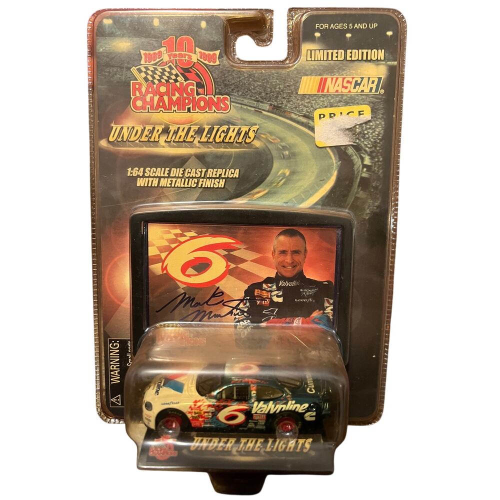 Racing Champions Under the Lights Mark Martin #6 Valvoline Diecast car limited